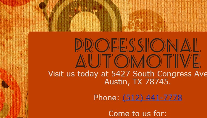 Professional Automotive